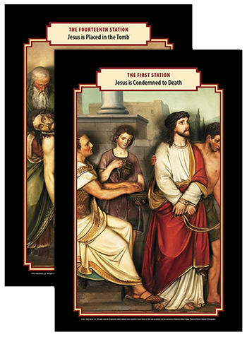 Stations of the Cross posters from Holy Heroes