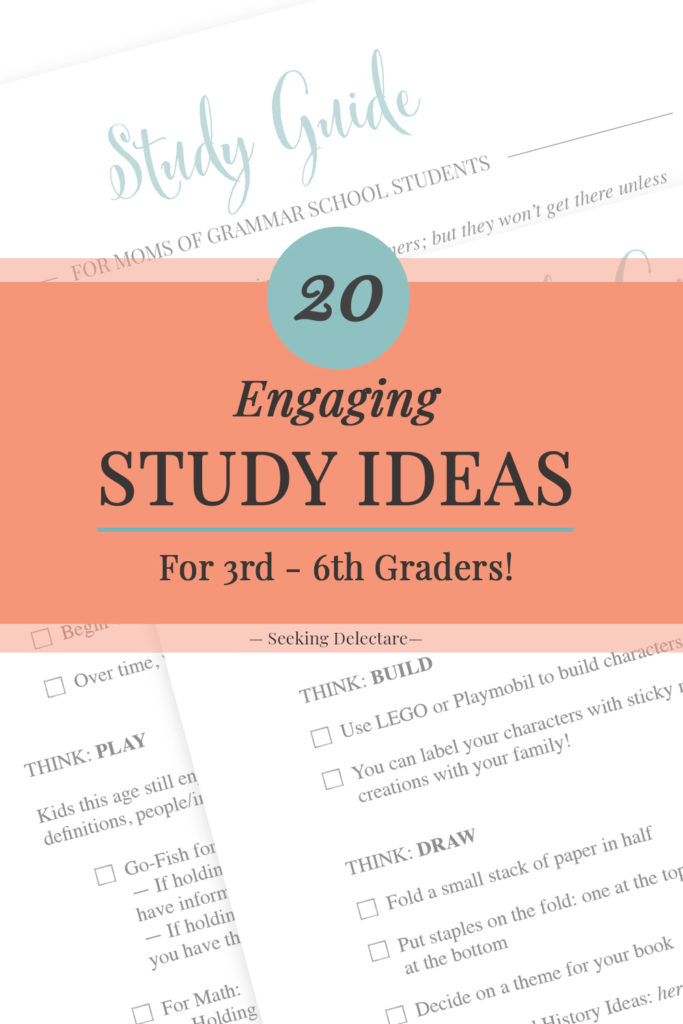 Pinterest image for 20 Engaging Study Ideas for 3rd-6th graders