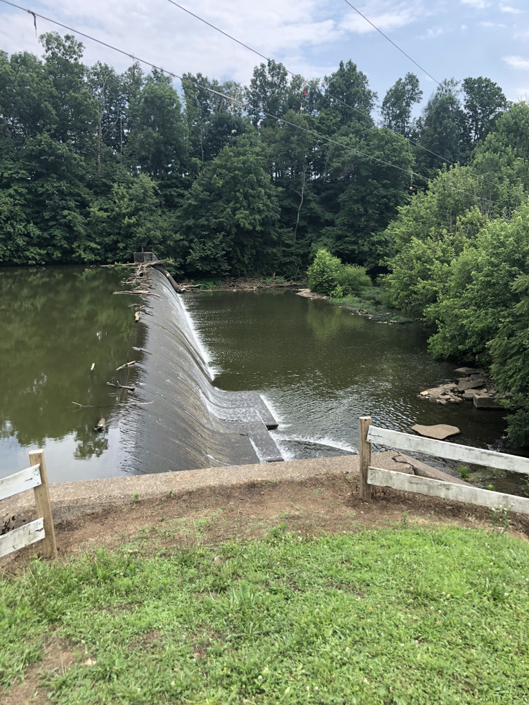 The dam at Lake Shelby