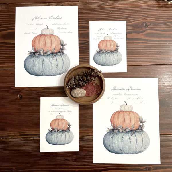 Table blessing prints in two sizes